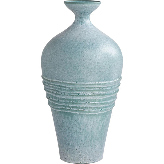 Ribbon Vase by Cyan Design in moonstone. Made from ceramic in a unique style.