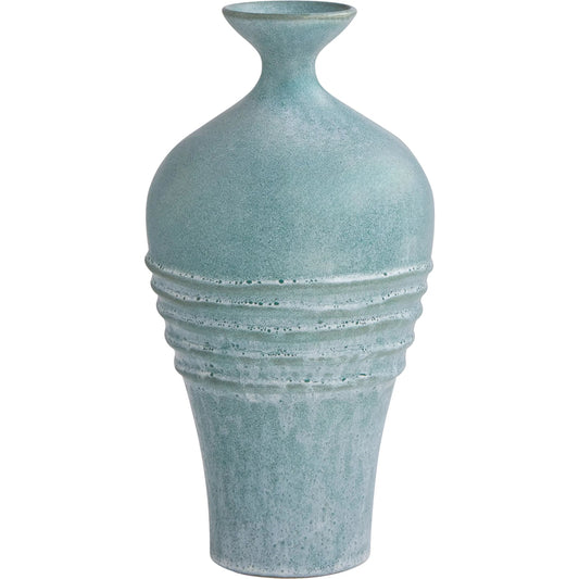 Ribbon Vase by Cyan Design in moonstone. Made from ceramic in a unique style.