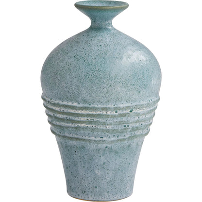 Ribbon Vase by Cyan Design in moonstone. Made from ceramic in a eclectic & global style.