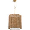 Natural Cane, Antique Brass
