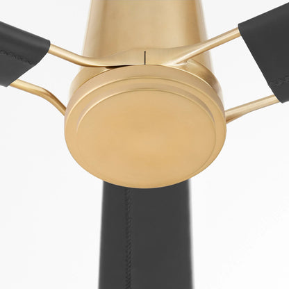Zephyr Ceiling Fan by Cyan Design. Made from leather, steel in a modern style.