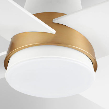 Santa Ana Ceiling Fan by Cyan Design. Made from steel, plywood in a transitional style.