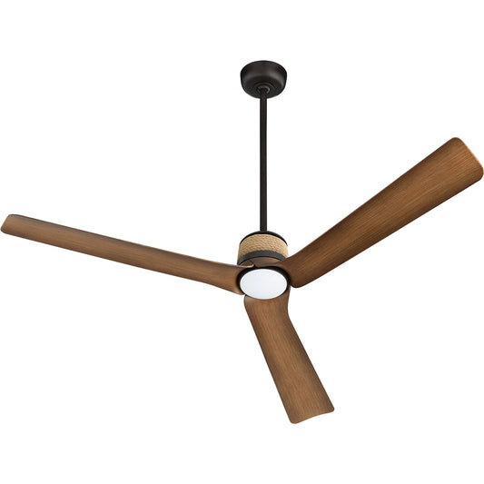 Zonda Ceiling Fan by Cyan Design in oiled bronze, medium oak. Made from steel, abs blades in a unique style.