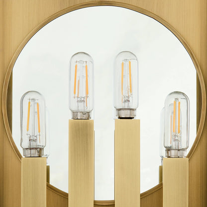 Guilford 4 Light Outdoor Wall Sconce by Cyan Design in heritage brass. Made from brass, glass in a cottage & farmhouse style.