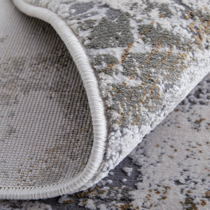 Waldor Rug - 73539NDF by Feizy in gray, silver, taupe. Made from polypropylene, polyester in a unique style.