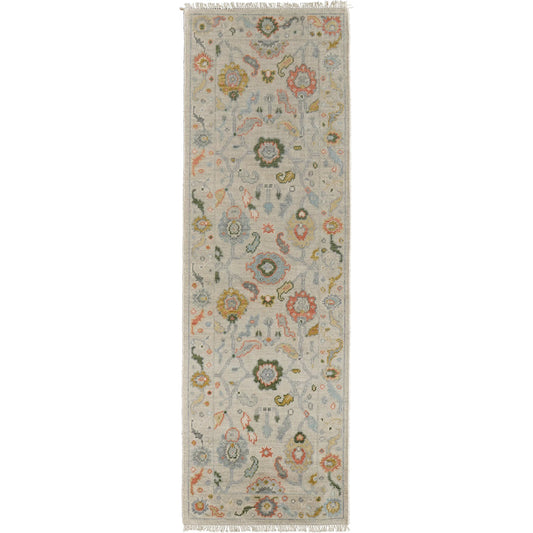 Karina Transitional & Botanical Rug - 90969GBF by Feizy in ivory, gold, green. Made from wool in a unique style.