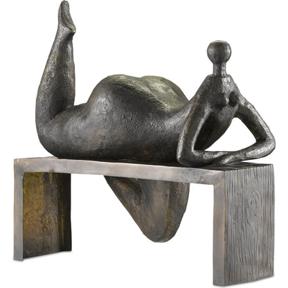 Odalisque by Currey and Company in bronze. Made from bronze in a eclectic & global style.