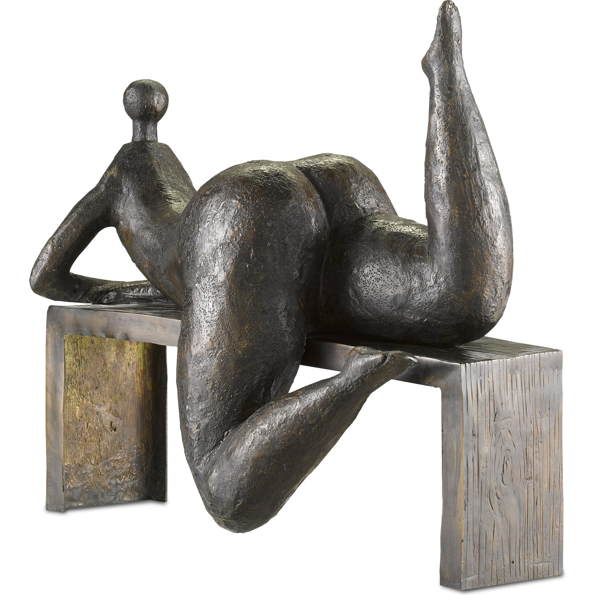 Odalisque by Currey and Company in bronze. Made from bronze in a eclectic & global style.