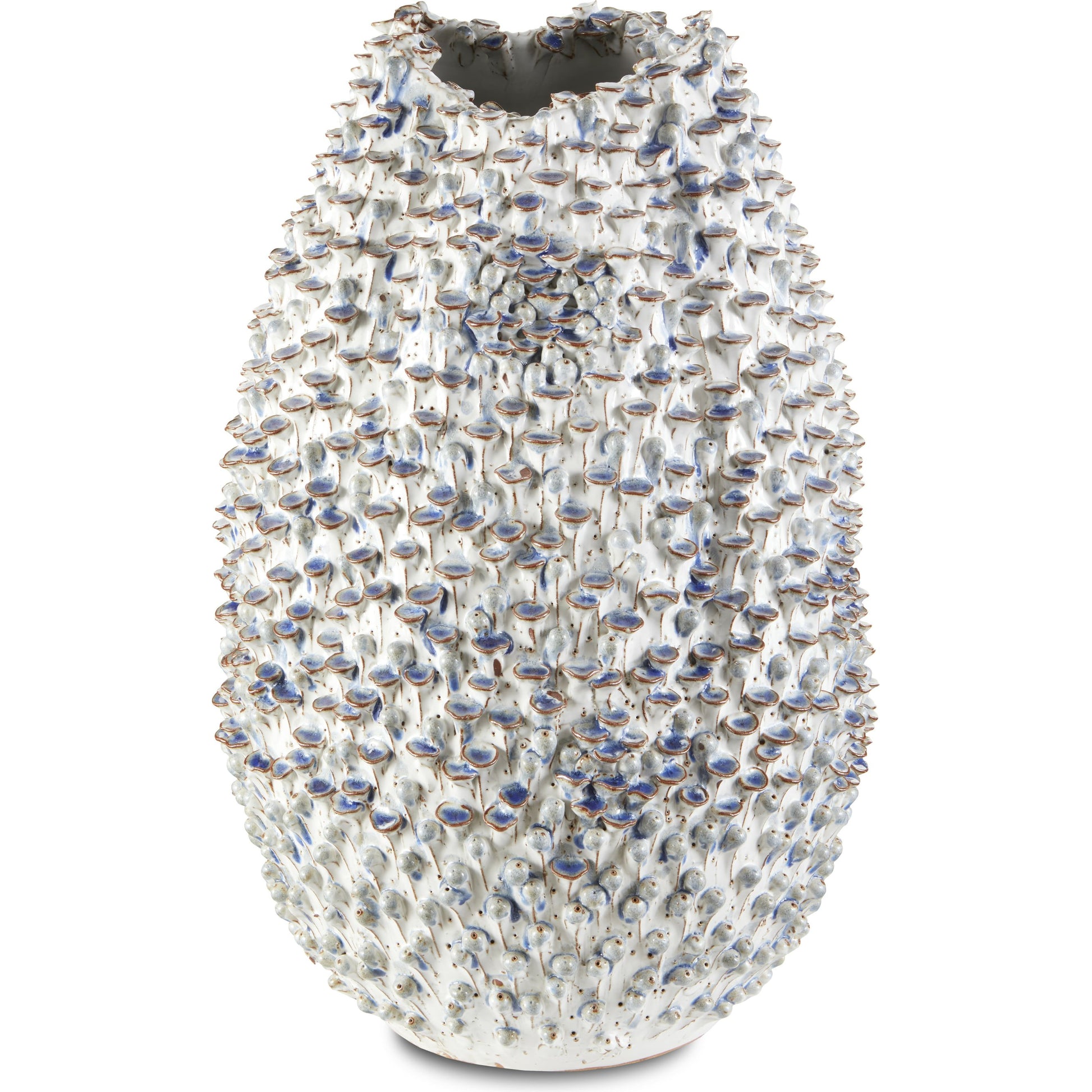 Milione Vase by Currey and Company. Made from ceramic in a coastal style.