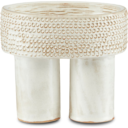 Tula Bowl by Currey and Company in ivory. Made from ceramic in a eclectic & global style.