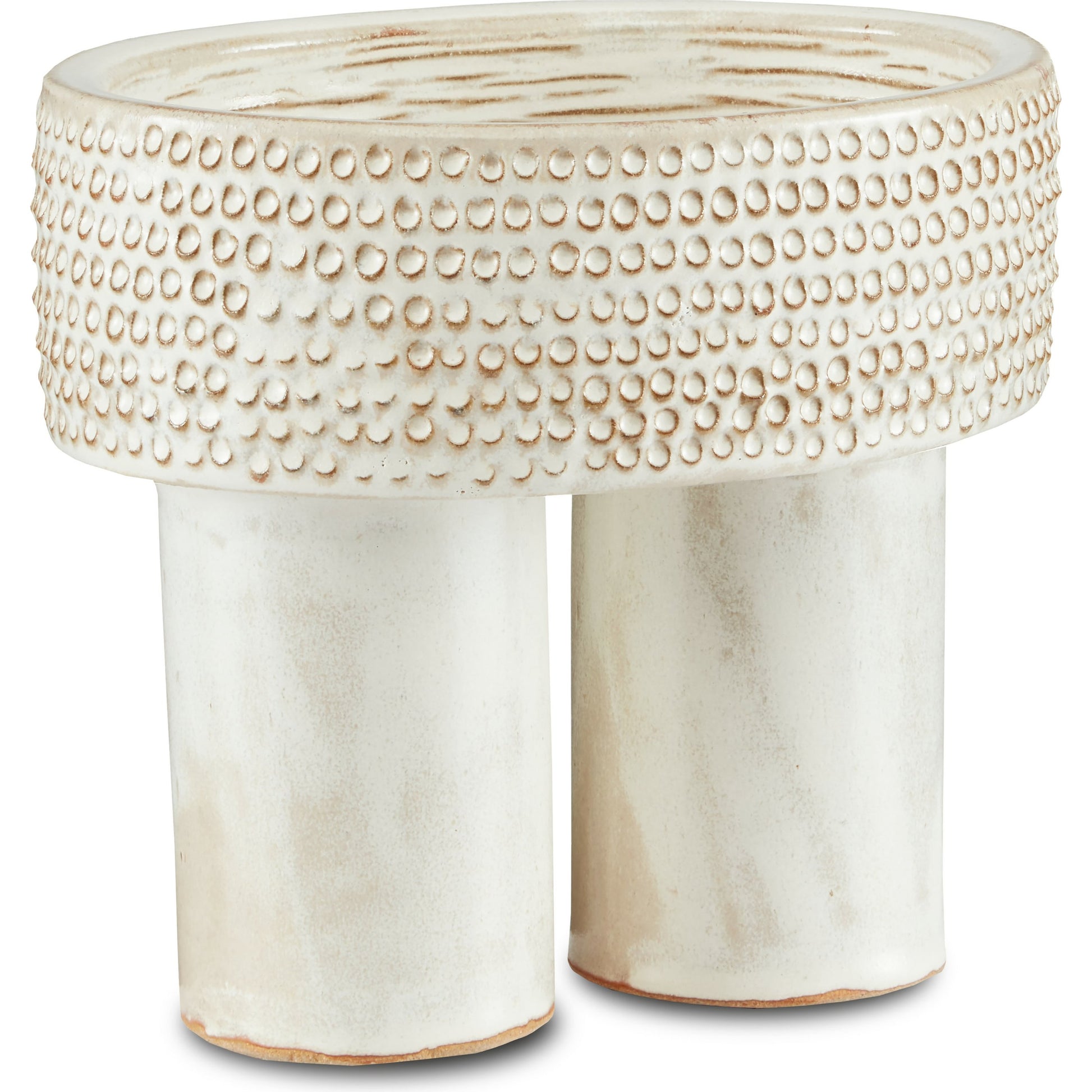 Tula Bowl by Currey and Company in ivory. Made from ceramic in a eclectic & global style.