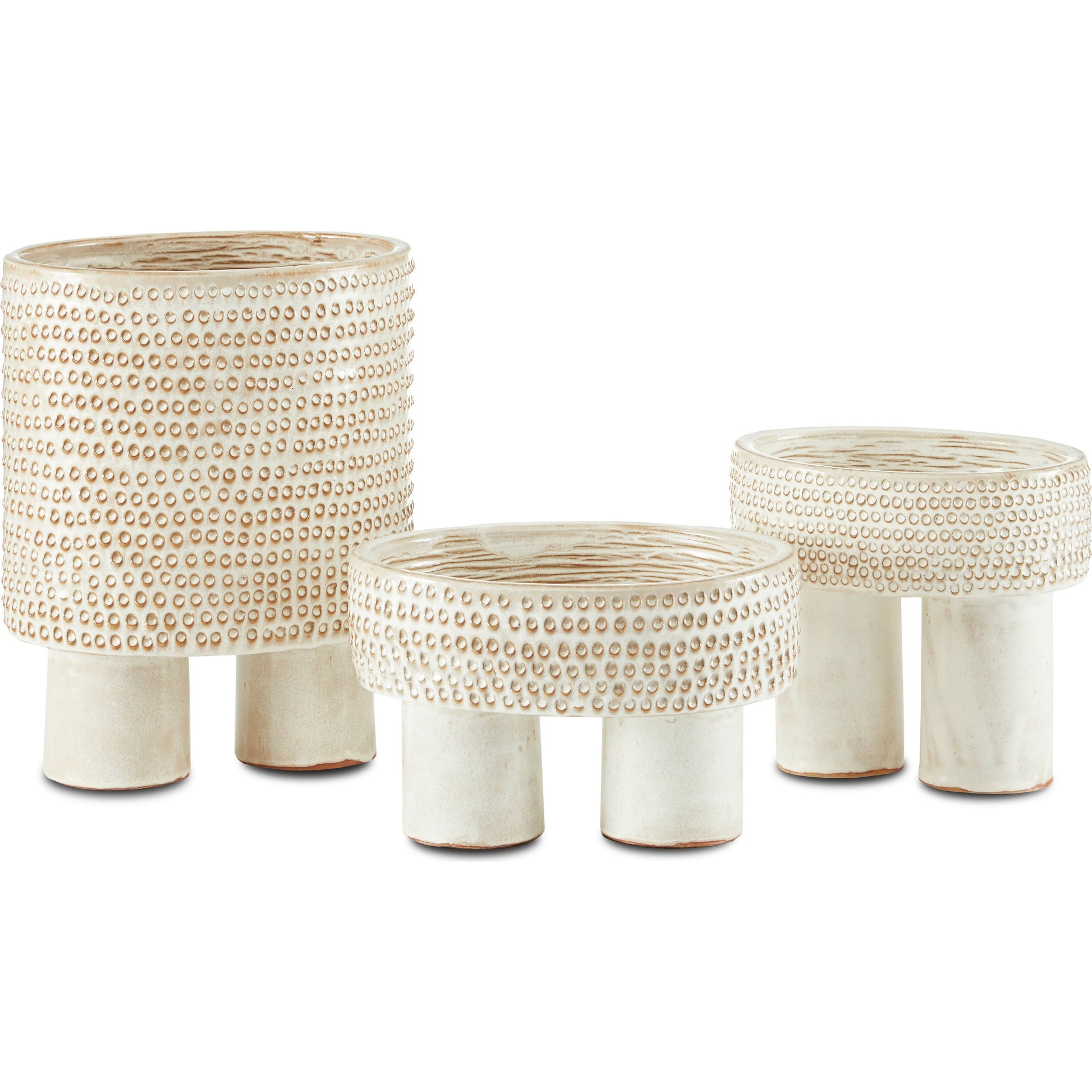 Tula Bowl by Currey and Company in ivory. Made from ceramic in a eclectic & global style.