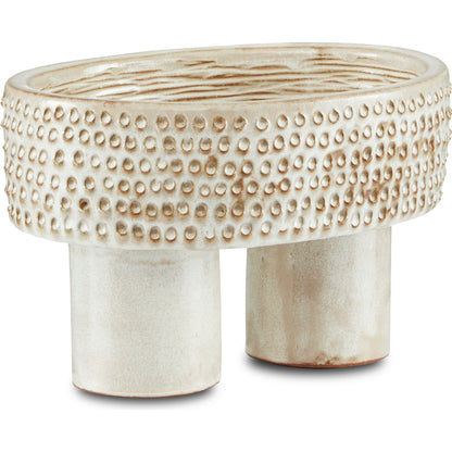 Tula Bowl by Currey and Company in ivory. Made from ceramic in a eclectic & global style.