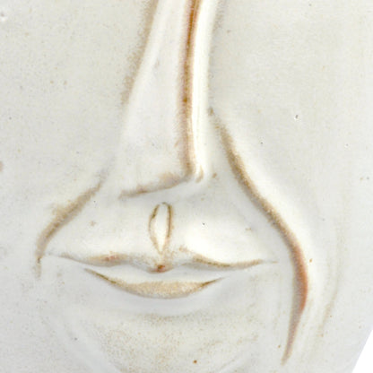 Poet Vase by Currey and Company in milky white. Made from terracotta in a modern style.