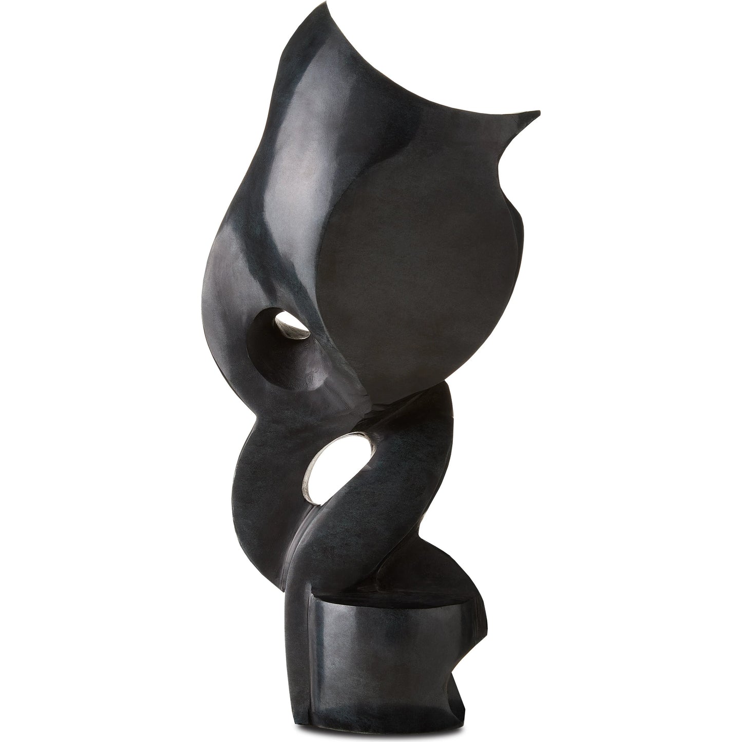 003 SI-1924147 | Additional Silo | Roland Sculpture by Currey and Company in polished gray. Made from marble in a modern style.