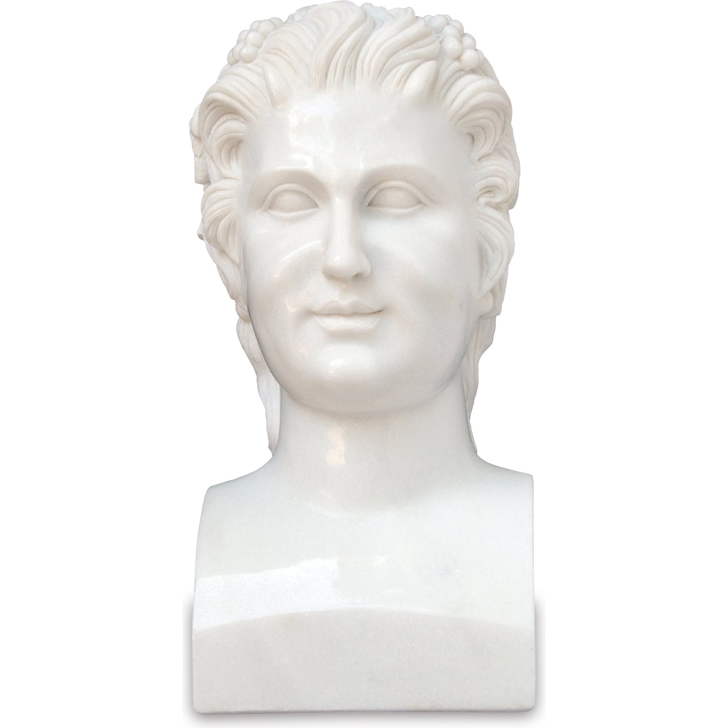 002 SI-2007766 | Additional Silo | Hector Marble Bust Sculpture by Currey and Company in white. Made from marble in a traditional style.