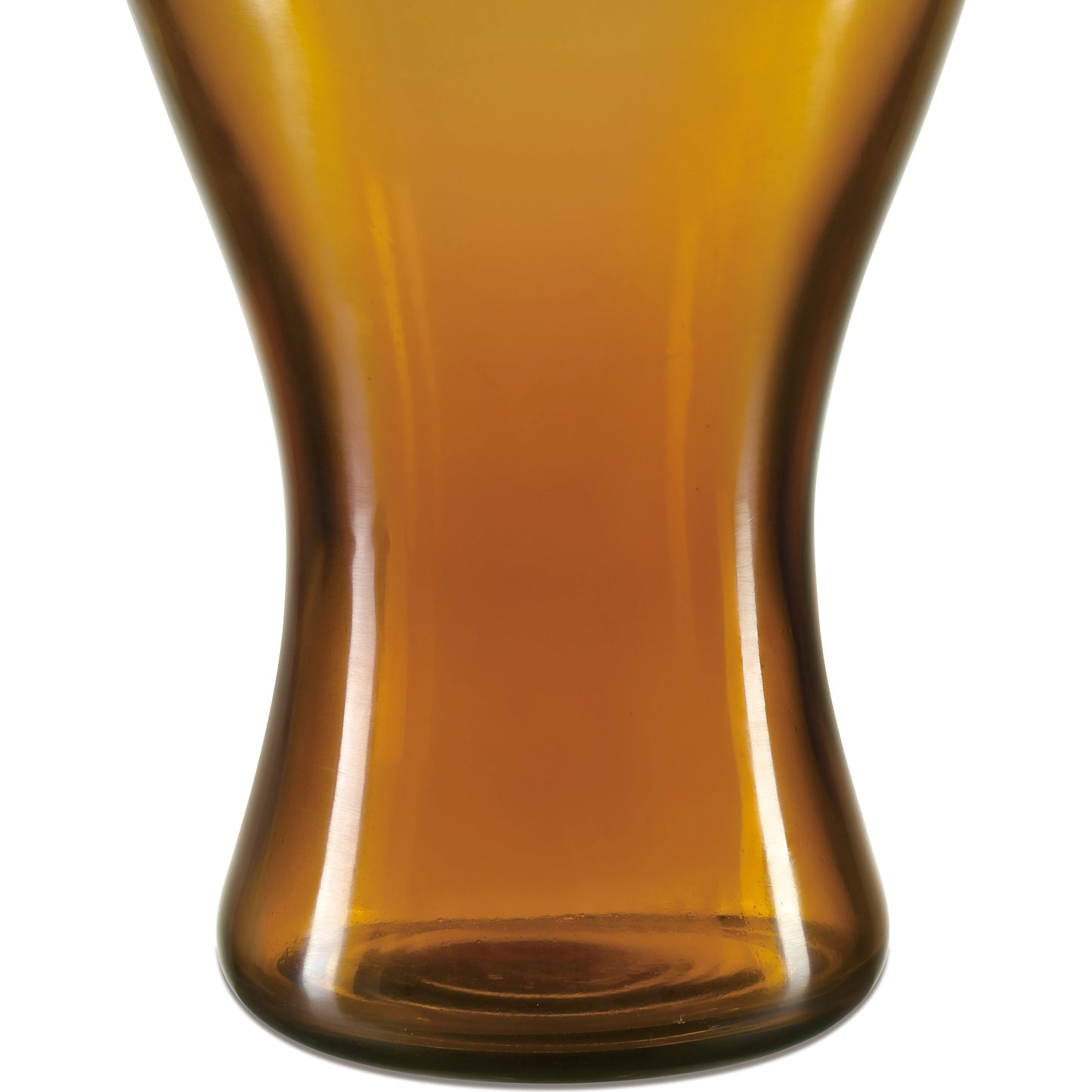 004 SI-2007760 | Closeup | Gold Peking Maiping Vase by Currey and Company in amber. Made from glass in a modern style.