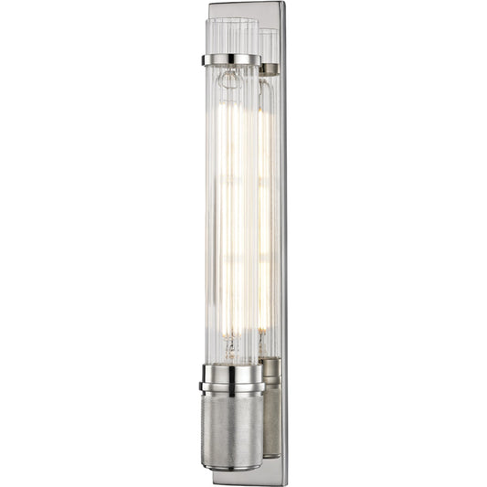 Shaw 1 Light Wall Sconce by Hudson Valley. Made from brass in a modern style.