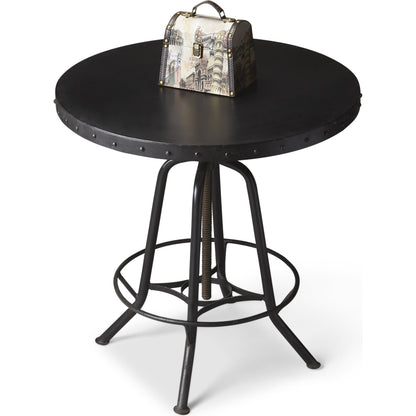 EngleWood Hall Pub Table by Butler Specialty Company in black and metalworks. Made from iron: 100% in a modern style.