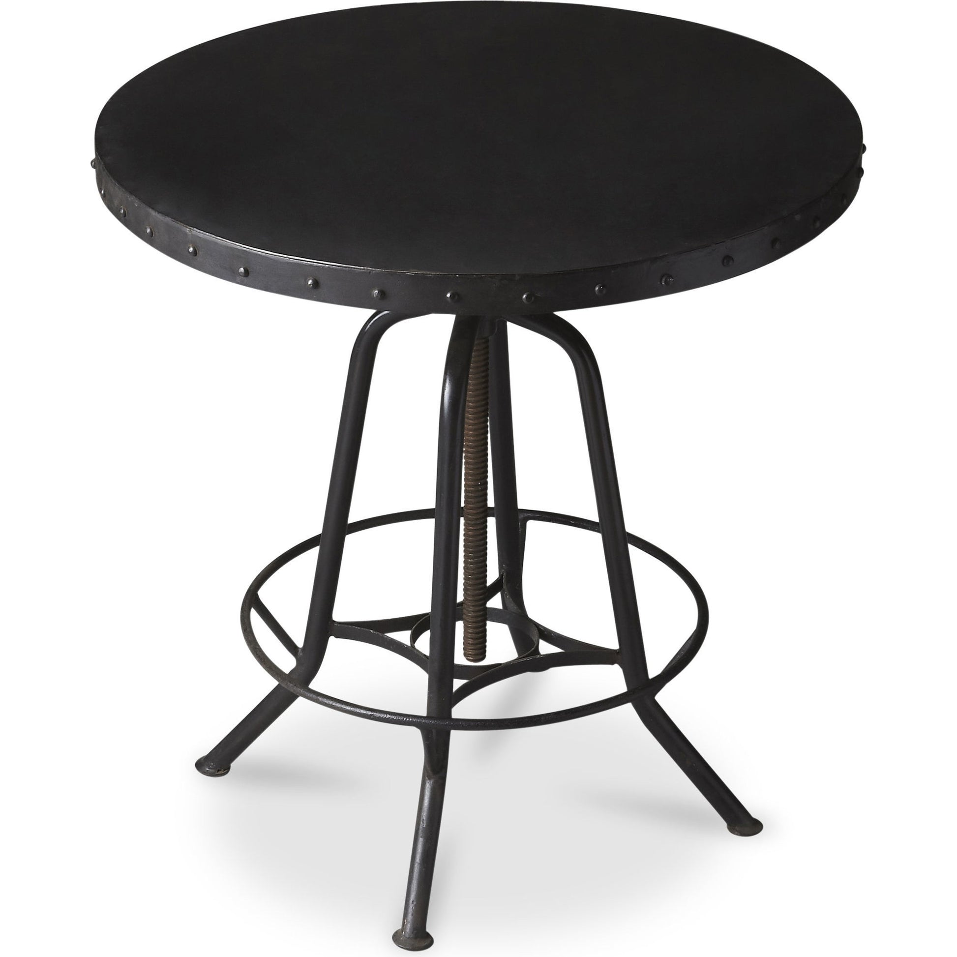 EngleWood Hall Pub Table by Butler Specialty Company in black and metalworks. Made from iron: 100% in a modern style.