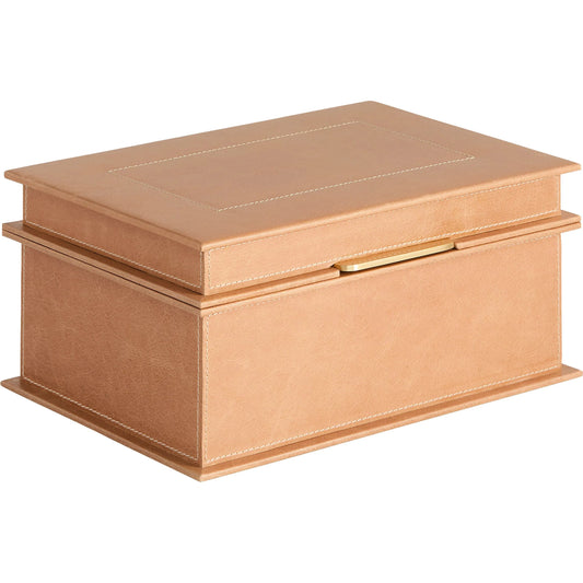 Garcia Box by Cyan Design. Made from leather, brass in a unique style.