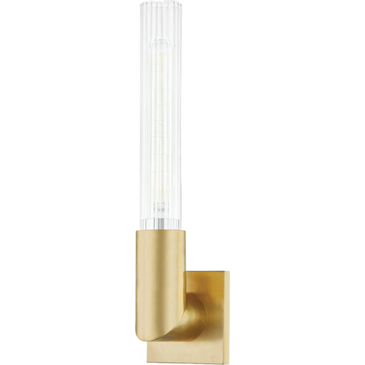 Asher 1 Light Wall Sconce by Hudson Valley. Made from steel in a modern style.
