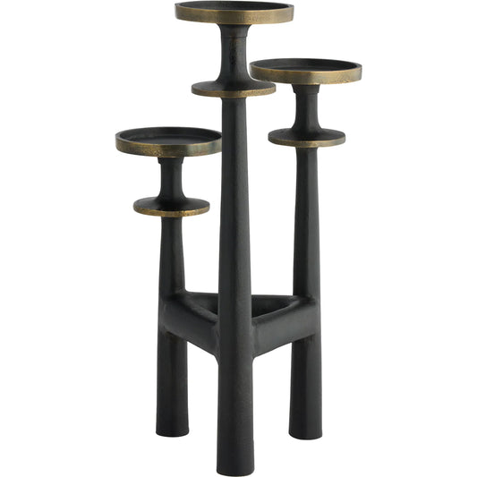 Barcelo Candelabra by Cyan Design in antique bronze, brass. Made from cast aluminum in a unique style.