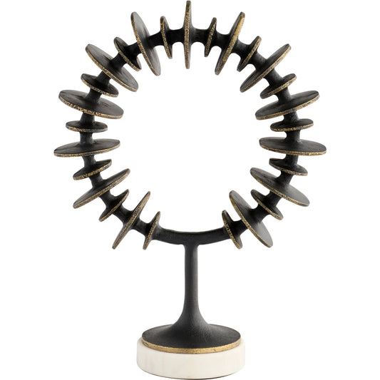 Barcelo Sculpture by Cyan Design in antique bronze, white, brass. Made from cast aluminum, marble in a unique style.