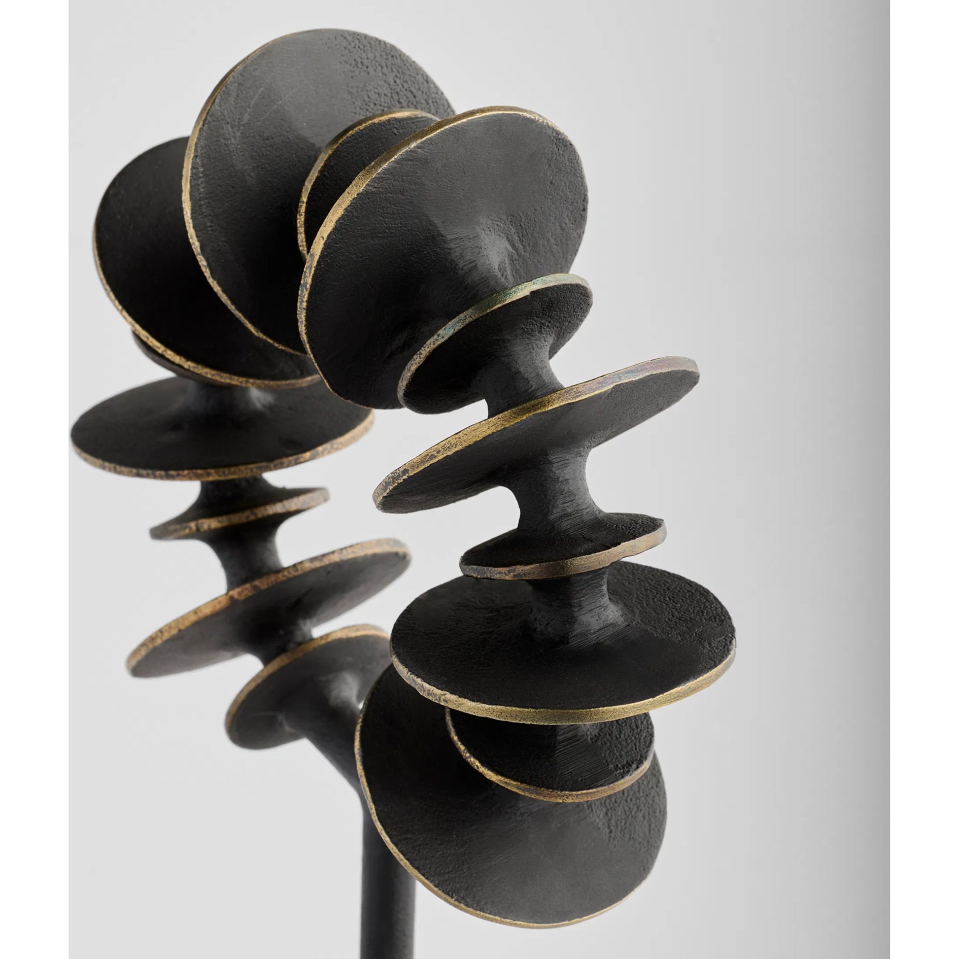 Barcelo Sculpture by Cyan Design in antique bronze, white, brass. Made from cast aluminum, marble in a modern style.