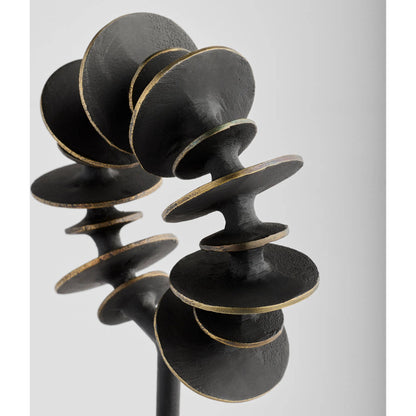 Barcelo Sculpture by Cyan Design in antique bronze, white, brass. Made from cast aluminum, marble in a modern style.