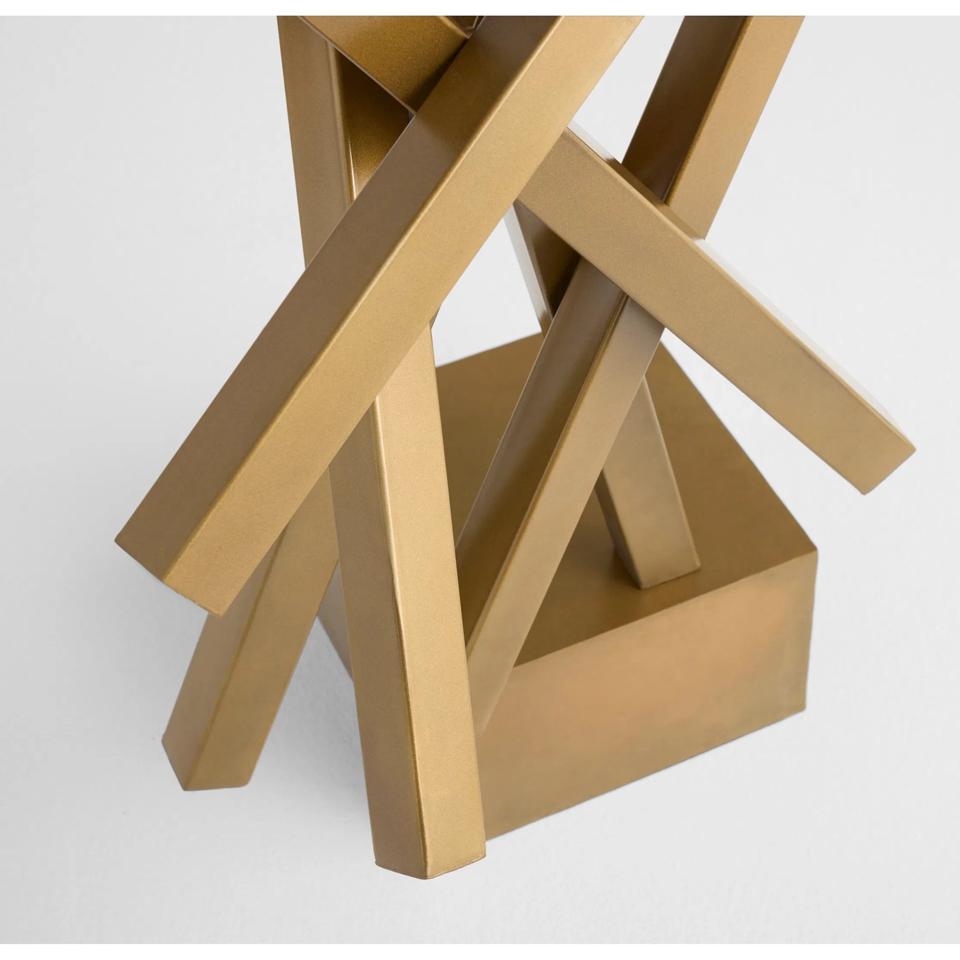 Stasis Sculpture by Cyan Design in aged brass. Made from steel in a modern style.