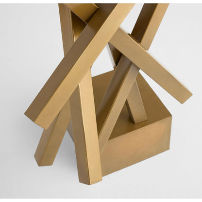 Stasis Sculpture by Cyan Design in aged brass. Made from steel in a modern style.