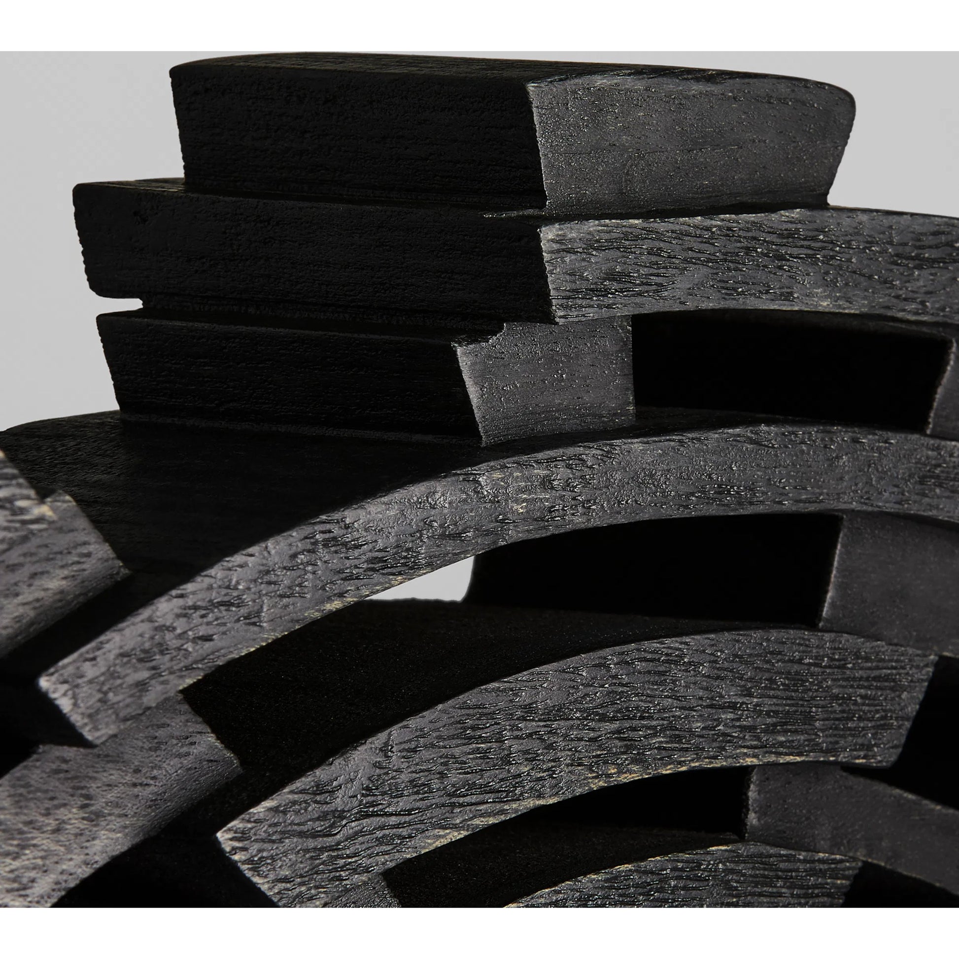 Vortex Sculpture by Cyan Design in black walnut. Made from ardu wood in a rustic style.