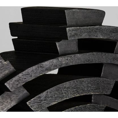 Vortex Sculpture by Cyan Design in black walnut. Made from ardu wood in a rustic style.