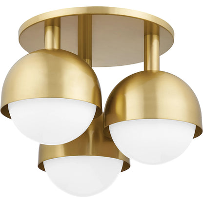 Foster Semi Flush by Hudson Valley. Made from steel in a modern style.