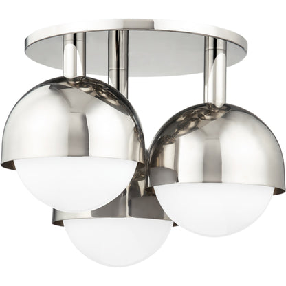 Foster Semi Flush by Hudson Valley. Made from steel in a modern style.