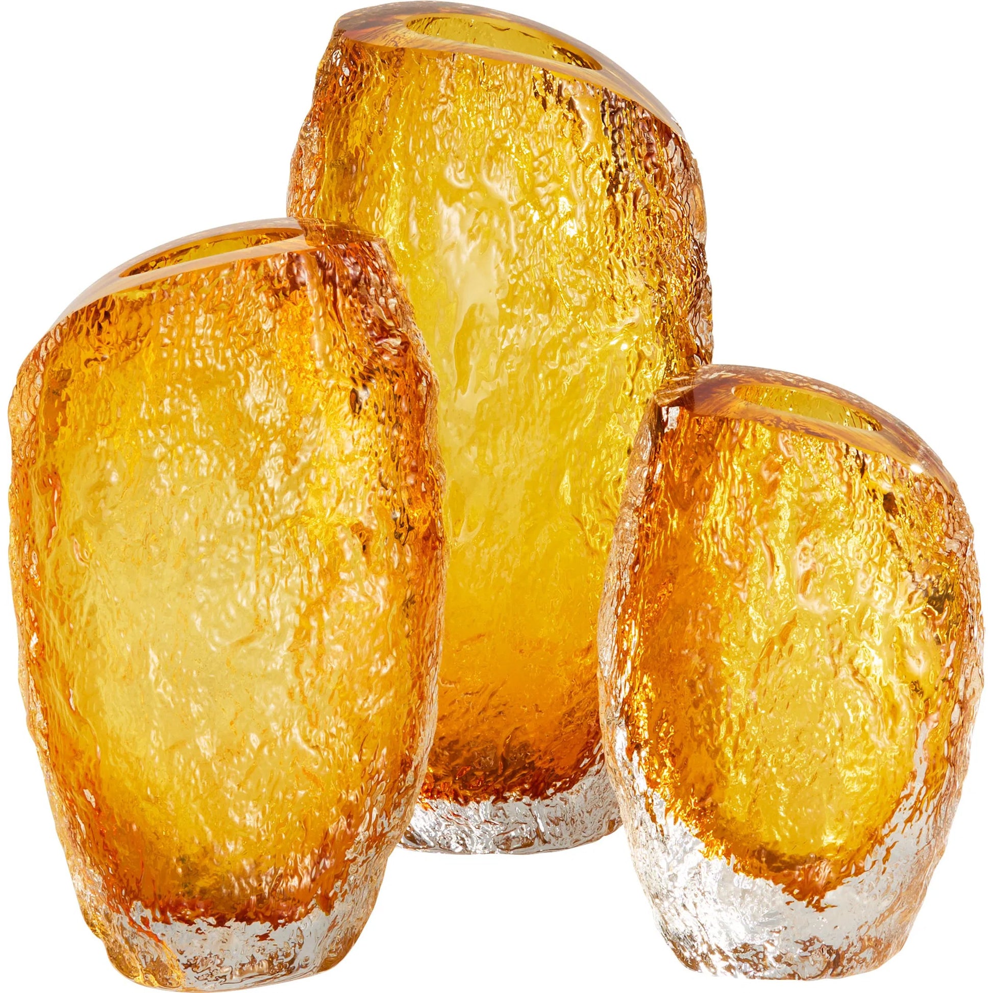 Baltic Vase by Cyan Design in amber, clear. Made from glass in a eclectic & global style.