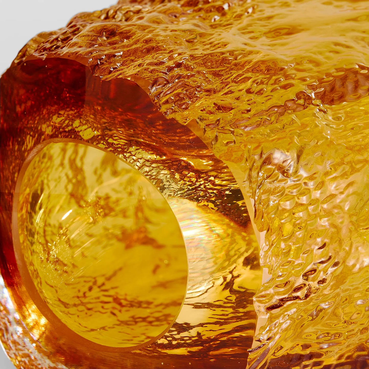 005 SI-2328532 | Closeup | Baltic Vase by Cyan Design in amber, clear. Made from glass in a eclectic & global style.