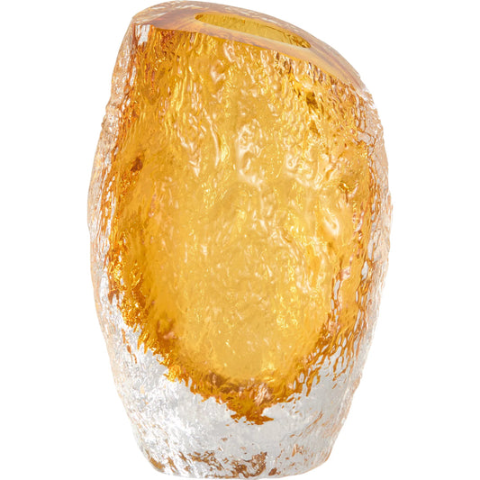 Baltic Vase by Cyan Design in amber, clear. Made from glass in a unique style.