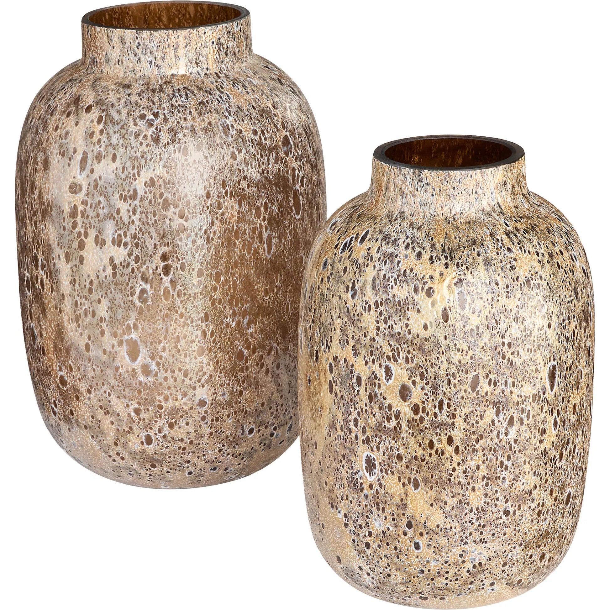 Callisto Vase by Cyan Design in amber brown. Made from glass in a eclectic & global style.