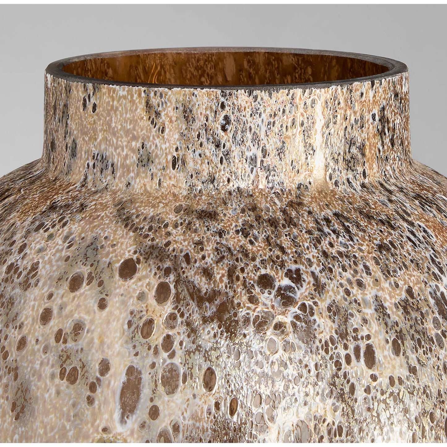 003 SI-2328563 | Closeup | Callisto Vase by Cyan Design in amber brown. Made from glass in a eclectic & global style.