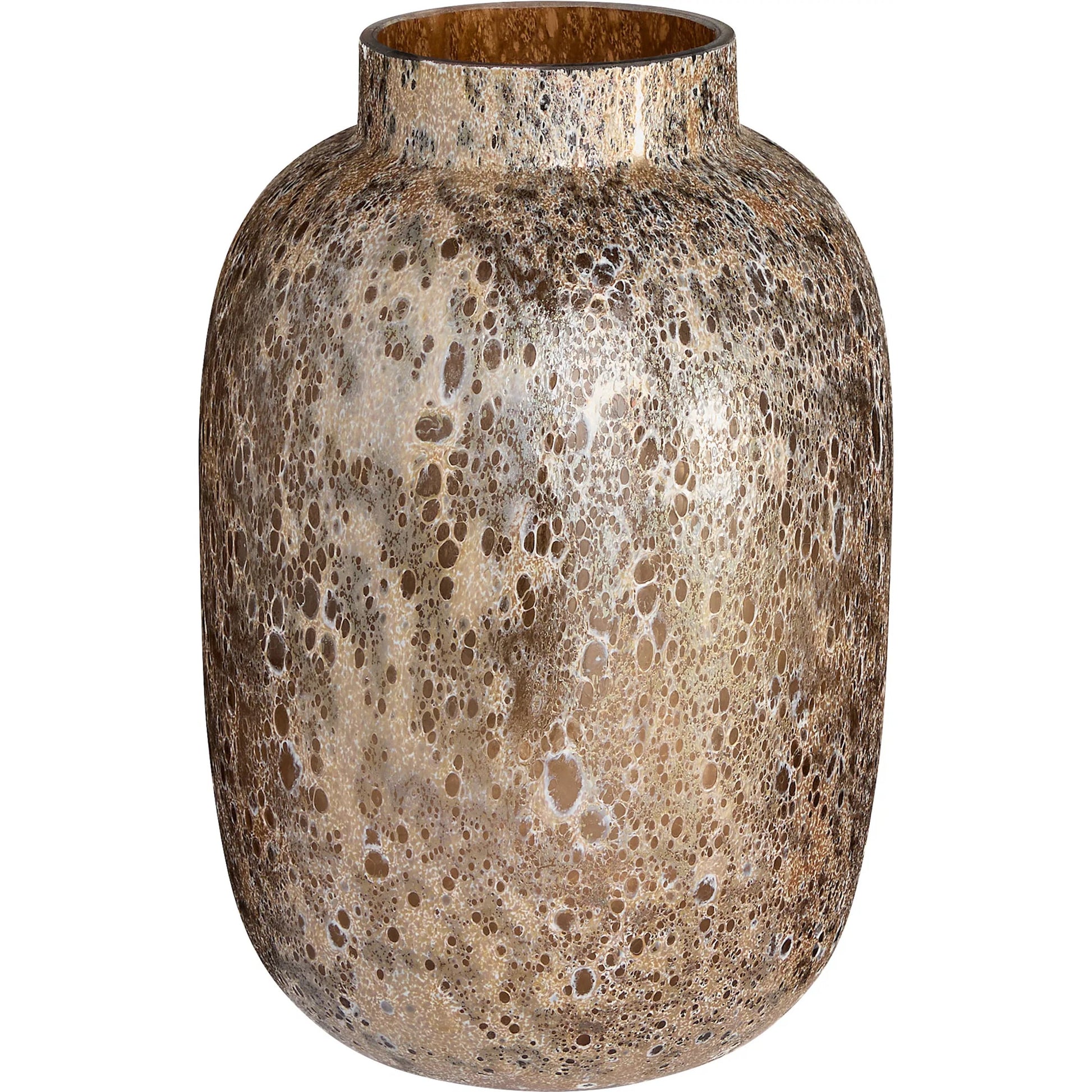 Callisto Vase by Cyan Design in amber brown. Made from glass in a eclectic & global style.