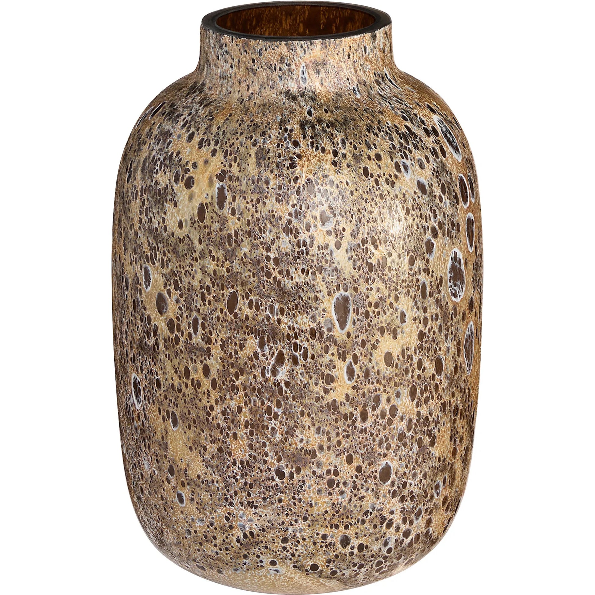 Callisto Vase by Cyan Design in amber brown. Made from glass in a eclectic & global style.