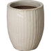 Round Ridged Planter by Emissary. Made from unique in a modern style.