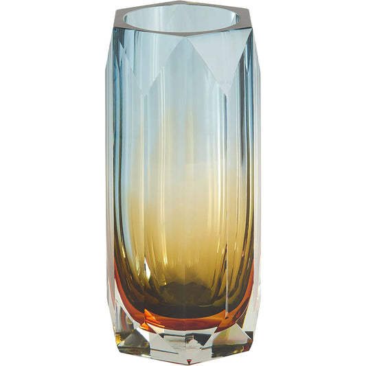 Alba Vase by Cyan Design in blue, amber, orange. Made from glass in a unique style.
