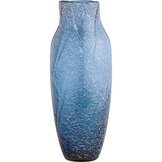 Galaxy Vase by Cyan Design in blue. Made from glass in a unique style.