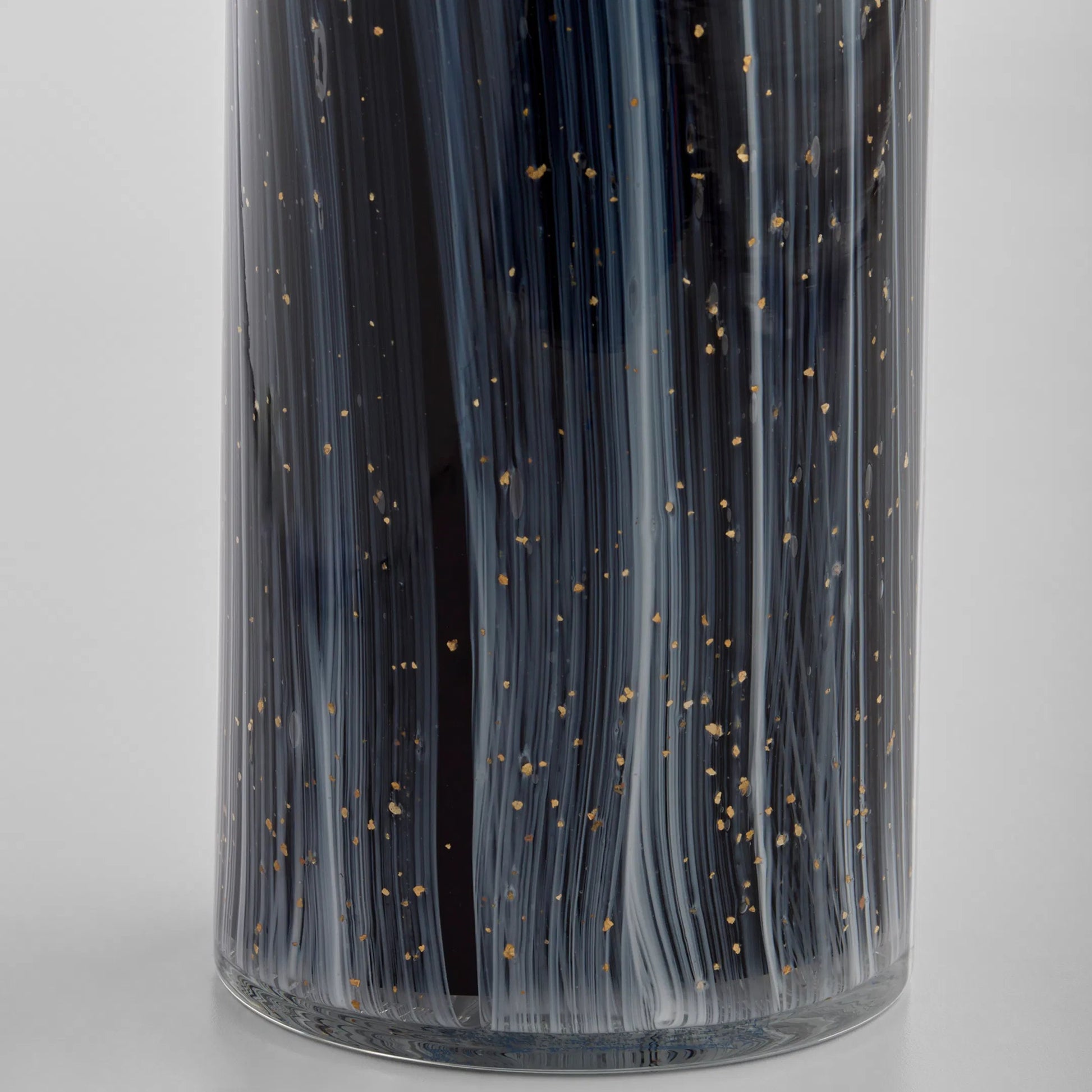 Infinity Vase by Cyan Design in black, grey, gold. Made from glass in a eclectic & global style.