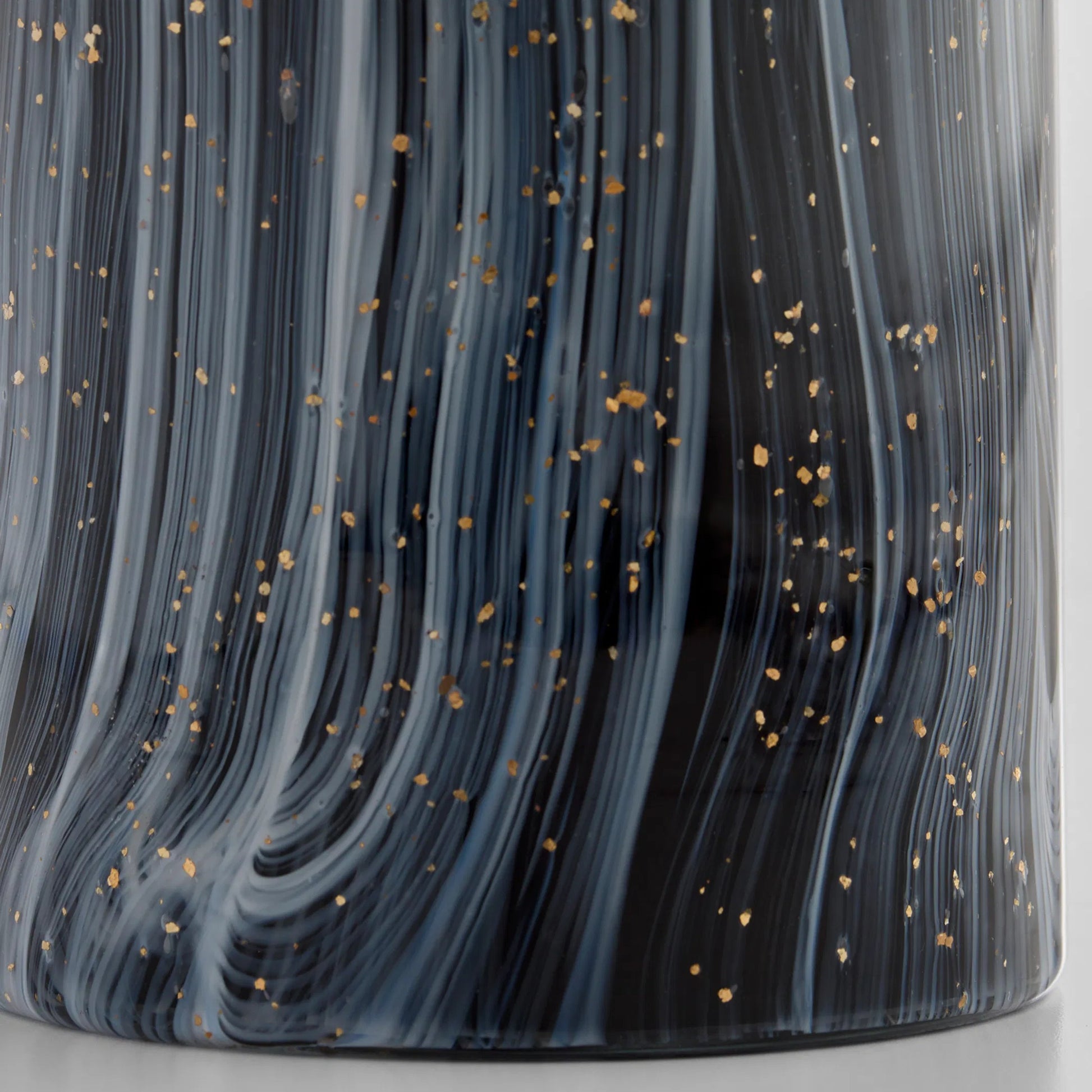 Infinity Vase by Cyan Design in black, grey, gold. Made from glass in a eclectic & global style.