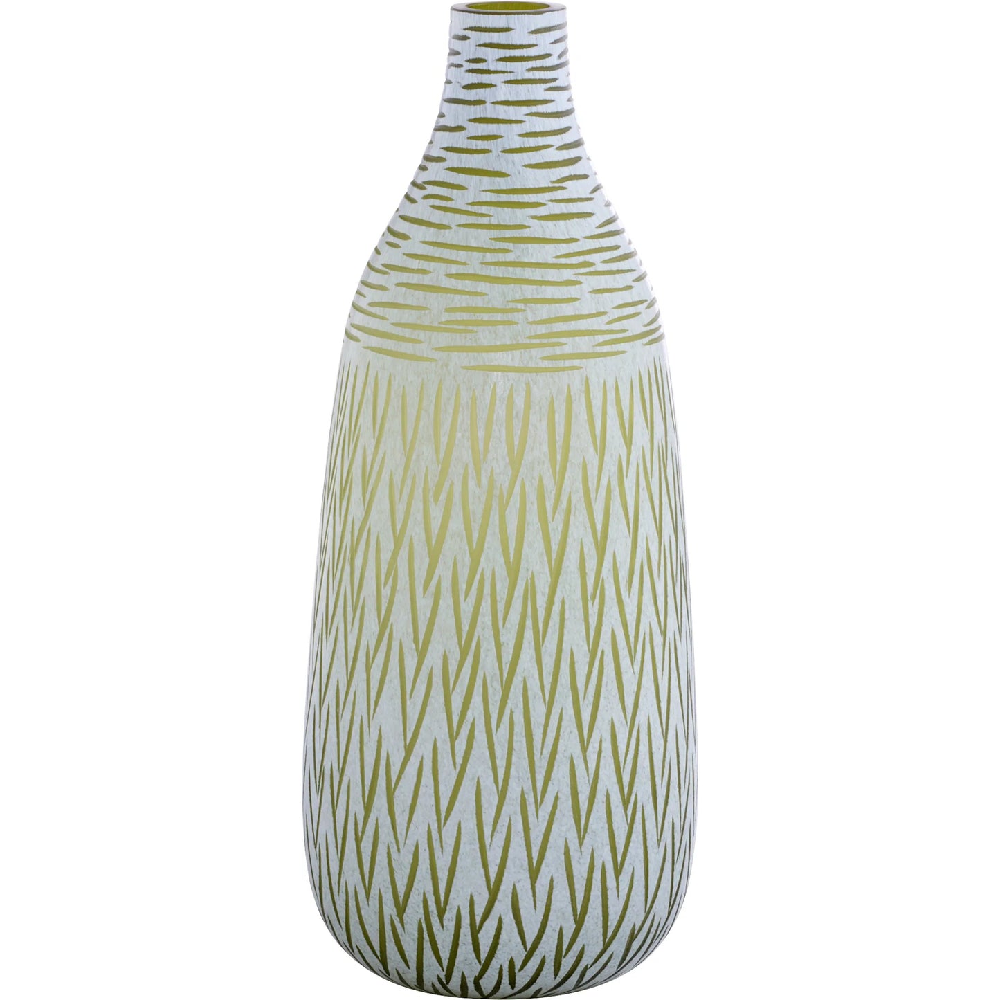 000 SI-2445028 | Primary Silo | Signo Vase by Cyan Design in green, white. Made from glass in a eclectic & global style.