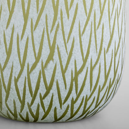 Signo Vase by Cyan Design in green, white. Made from glass in a eclectic & global style.